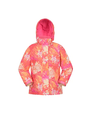 Mountain Warehouse Snowdrop Watercolour skidjacka för barn/ungdomar (Bright Orange)