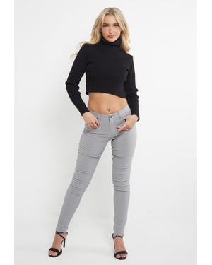 MYT Ladies Skinny Super Stretch Chinos Grey