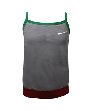 Nike Girls Tank Top Casual Colour Block Vest Branded Tee Grey 412413 009
