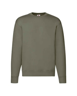 Fruit of the Loom Heren Premium Drop Shoulder Sweatshirt (Klassieke Olijf)