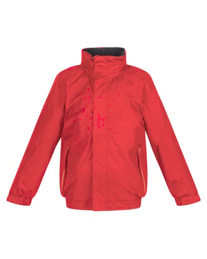 Regatta Kids Unisex Thermoguard Fleece Lined Dover Jacket (Winddicht & Waterdicht) (Klassiek rood/navy)