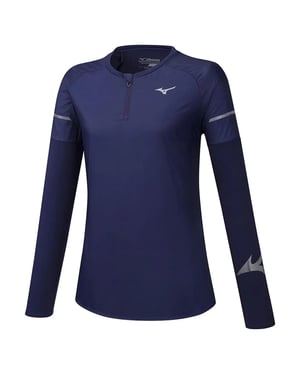 Mizuno Hineri Hybrid Womens Navy Top