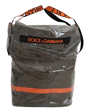 Dolce & Gabbana Bomull Herr Stort Grönt Shopping Tote Väska