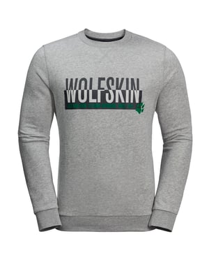 Jack Wolfskin Slogan Heren Trui Grijs