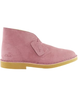 Clarks Originals Desert Dam rosa stövlar