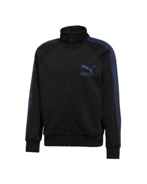 Puma x Poggy Zip Up Mens Track Top Funnel Jacket Black 576753 01
