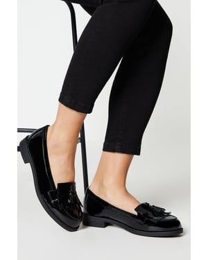 Wide Fit Leigh Fringe Loafers