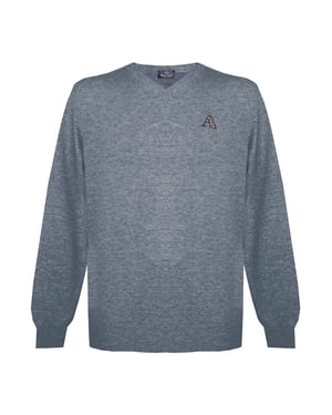 Aquascutum Tartan A Logo Grå Jumper