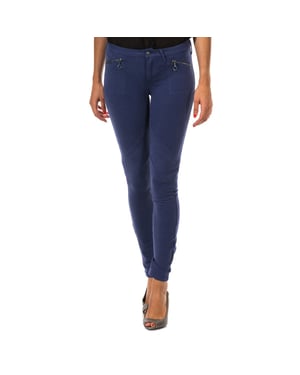 Elastisk byxa modell legging med bälteshällor 10DBF0752 kvinna
