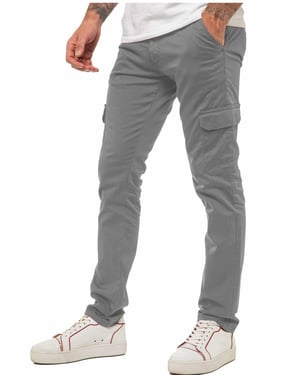 Enzo Mens Cargo Combat Chinos
