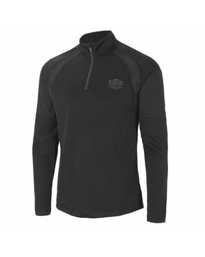 Umbro Graphic Logo Långärmad Svart 1/4 Zip Up Herr PTF Topp 65846G KMK