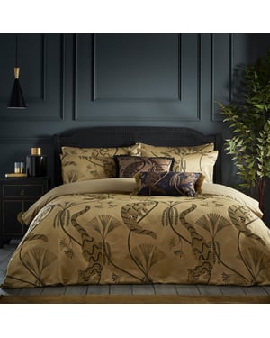 Paoletti Moondusk Exotic Animal Jacquard Duvet Cover Set
