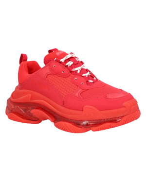 Balenciaga Triple S Heldere Zool Sneaker in Rood