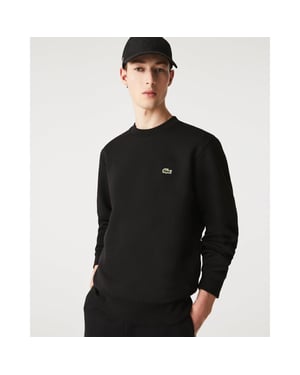 Lacoste Brand Logo Solid Black Sweater