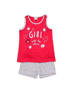Summer pajamas with wide straps 22117071 girl