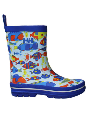 Helly Hansen JR Splash Print Blue Kids Boots