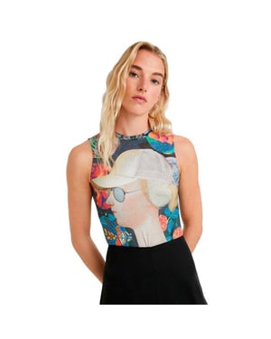 Desigual Dames Onderhemd Zwart 343606