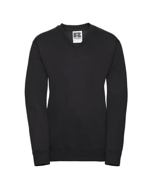 Russell Collection Childrens/Kids V Neck Sweatshirt (Black)