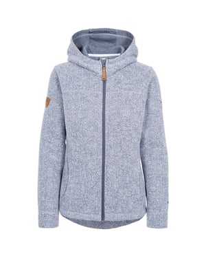 Trespass Barns Reserve Fleece Full Zip Hoodie (Denimblå)