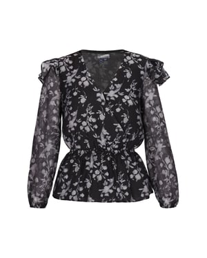 Dreimaster Blouse Dames zwart