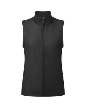 Premier Womens/Ladies Windchecker Gilet (Black)