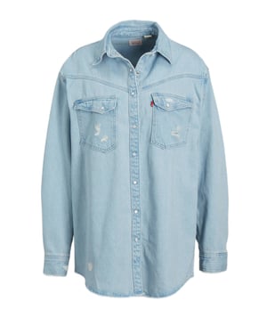 Levi's denim blouse light blue denim