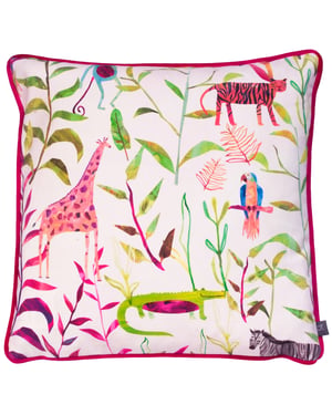 Hide and Seek Abstract Cushion