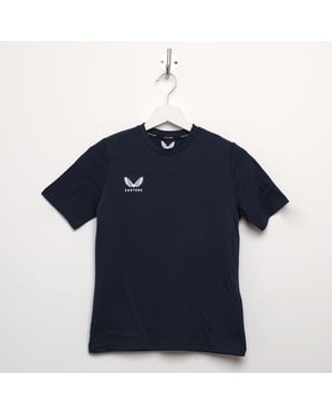 Boy's Castore Junior Cotton Leisure T-Shirt in Navy