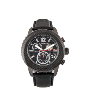 Morphic M51-serie chronograaf horloge met leren band met datum