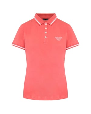 Emporio Armani Mens Peach Polo Shirt