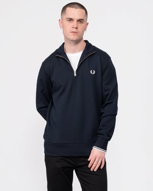 Fred Perry Mens Half Zip Sweatshirt