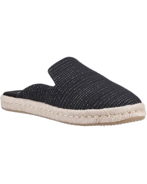 TOMS Santiago Muiltjes Textiel Vrouwen Zwart Metallic