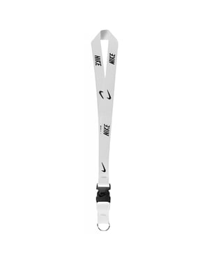 Nike Repeat Logo Lanyard (White/Black)