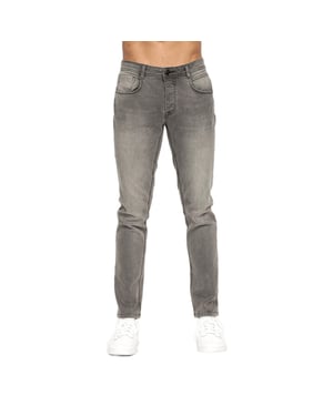 Crosshatch Heren Sheldons Slim Jeans (Lichtgrijs)