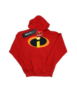 Disney Jongens The Incredibles Costume Logo Hoodie (Rood)