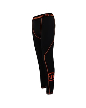 Warrior Stretch Bottoms Black Orange Mens Training Running Baselayers WPPM021 BK