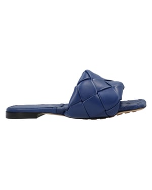 Bottega Veneta Lido Platte Sandalen blauw