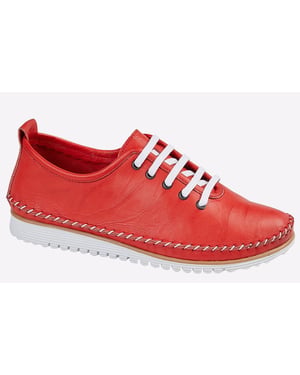 Mod Comfys Nevaeh Flexi Lace Leather Womens Shoes