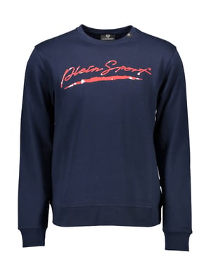 Philipp Plein Sport Signature Logo Donkerblauwe Jumper