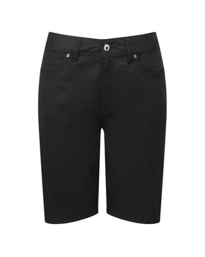 Premier Dames/Dames Chino Shorts (Zwart)