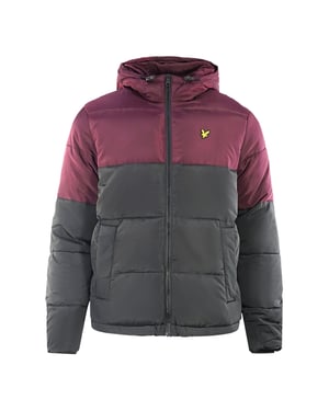 Lyle & Scott Colourblock Puffer Black Jacket