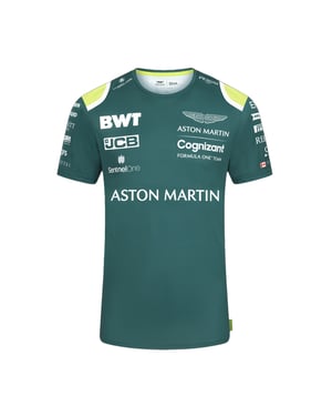 Aston Martin Cognizant F1 Official Team Mens Green T-Shirt