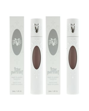 KVD Beauty True Portrait Liquid-To-Powder Foundation 30ml - Deep 086 x 2
