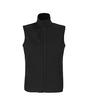 SOLS Dames/Dames Falcon Bodywarmer Softshell met rits (Zwart)