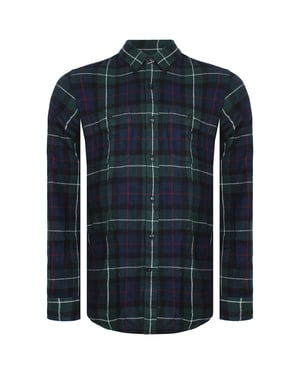Dockers Geruit Heren Overhemd Groen/Navy