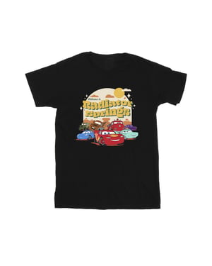 Disney Heren Cars Radiator Springs Groep T-Shirt (Zwart)