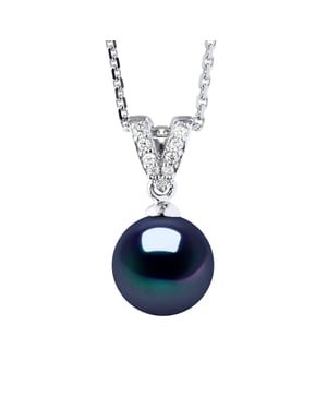Necklace Prestige Jewelry - Real Cultured Freshwater Pearl Round 9-10 mm