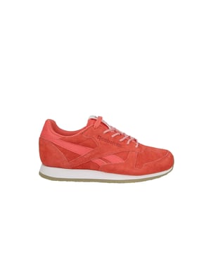 Reebok Classic Creoe Sail Away Lace-Up Red Suede Leather Womens Trainers BD3016