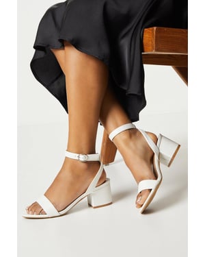 Tommi Barely There Mid Block Heel Sandals