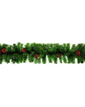 Premier Berry & Cone Garland (Green)